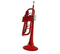Principianti Tromba Strumento Musicale Professionale In Ottone Piatto A Tromba Rossa Durevole Con Accessori Per La Custodia Del Cinturino Dei Guanti Per Boccaglio tromba