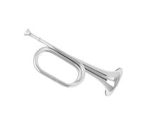 Principianti tromba Tromba Da Cavalleria Con Tromba In Ottone Dorato E Argento Con Bocchino Per Strumento Musicale In Ottone Per Orchestra Scolastica(Color:Silver)