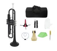 Principianti Tromba Tromba Standard In Ottone Tromba In Sib Si Piatto Con Bocchino Borsa Per Il Trasporto Sintonizzatore Supporto Per Tromba Muto Guanti Strumenti Per La Pulizia tromba (Color : 01)