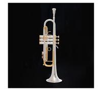 Principianti Tromba Tromba Standard Si Bemolle Chiave D'oro Placcata Argento Strumento In Ottone Banda Professionale Principiante Per Suonare La Tromba tromba