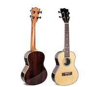 Principianti Ukulele 24 Inch Ukulele Guitar Solid Spruce Top Rosewood Back Acoustic Tenor Small Nylon String Guitar
