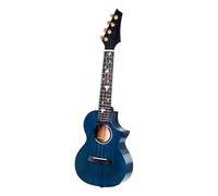 Principianti Ukulele Ukulele Soprano Professionale Da 23/26 Pollici Con Spalla Mancante In Mogano Massello Palissandro E Abete Per Principianti(26 Blue)