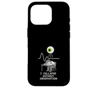 Principio di incertezza del gatto di Schrödinger Meme di fisica quantistica Custodia per iPhone 16 Pro