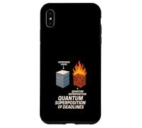 Principio di incertezza del gatto di Schrödinger Meme di fisica quantistica Custodia per iPhone XS Max