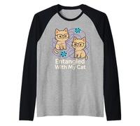 Principio di incertezza del Gatto di Schrödinger Meme di Fisica quantistica Maglia con Maniche Raglan
