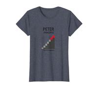 Principio di Peter Peter: Grafico dell'ascesa all'incompetenza Maglietta, Donna, Pervinca, L
