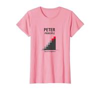 Principio di Peter Peter: Grafico dell'ascesa all'incompetenza Maglietta, Donna, Rosa, L
