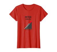 Principio di Peter Peter: Grafico dell'ascesa all'incompetenza Maglietta, Donna, Rosso, L
