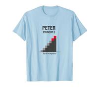 Principio di Peter Peter: Grafico dell'ascesa all'incompetenza Maglietta, Uomo, Celeste, L