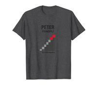Principio di Peter Peter: Grafico dell'ascesa all'incompetenza Maglietta, Uomo, Grigio Scuro, L