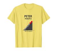 Principio di Peter Peter: Grafico dell'ascesa all'incompetenza Maglietta, Uomo, Limone, L