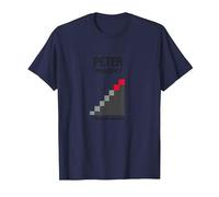 Principio di Peter Peter: Grafico dell'ascesa all'incompetenza Maglietta, Uomo, Navy, L