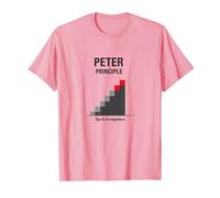 Principio di Peter Peter: Grafico dell'ascesa all'incompetenza Maglietta, Uomo, Rosa, L