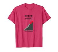 Principio di Peter Peter: Grafico dell'ascesa all'incompetenza Maglietta, Uomo, Rosso mélange, L