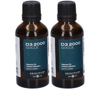 PRINCIPIUM® D3 2000 Vegetale 2x50 ml Gocce orali