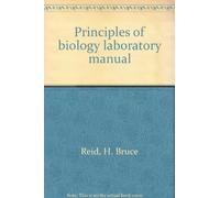 Principles of biology laboratory manual