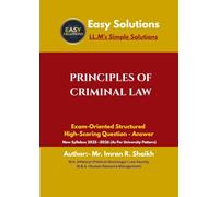 Principles of Criminal Law (LL.M.): EASYSOLUTIONS