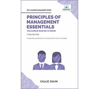 Callie Daum Vibran Principles of Management Essentials You Always Wa (Tascabile)