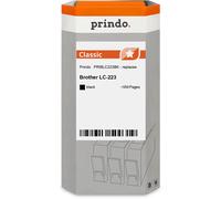 Prindo Classic Cartuccia d'inchiostro nero Originale PRIBLC223BK alternativa per Brother LC-223BK (LC223BK)