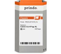 Prindo Classic XL Cartuccia d'inchiostro Grigio Originale PRICCLI571GYXL