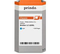 prindo Compatibile con Brother LC-225XLC (LC225XLC) PRIBLC225XLC (LC-225XL)