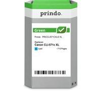 Prindo Green XL Cartuccia d'inchiostro ciano Originale PRICCLI571CXLG