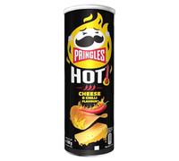 Pringles Flame Cheese & Chilli | Snack Salato al gusto di Formaggio Piccante | Vegetariano | confezione singola da 160g (1 x 160g)