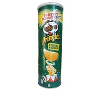 Pringles Formaggio e cipolla | Pringles Crisps | Chips aromatizzate al formaggio e cipolla | formaggio e cipolla Pringles | Peso totale 165 g