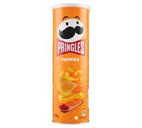 Pringles Paprika | Snack salato | Chips a base di patate | Vegetariano | Perfette per l'aperitivo | Confezione singola da 175g