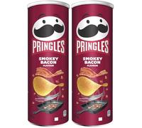 Pringles Smokey Bacon | Snack Salato al gusto di Pancetta Affumicata | confezione singola da 175g (1 x 175g) (Confezione da 2)
