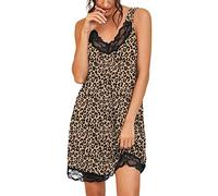 PrinStory Camicia da notte ampia in pizzo da donna, XL