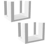 Print It Uk Confezione da 2 connettori per librerie compatibili con libreria IKEA Billy | Raddrizzatore per mensole e clip di allineamento | Staffe di allineamento del ripiano superiore | Accessori