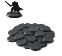 Print It Uk Wargaming Hobby Bases 32 mm - Confezione da 30 basi rotonde in plastica per giochi di guerra da tavolo, figure RPG, paesaggio da tavolo
