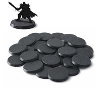 Print It Uk Wargaming Hobby Bases 50 mm - Confezione da 30 basi rotonde in plastica per giochi di guerra da tavolo, figure RPG, paesaggio da tavolo