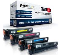 Print-Klex - 4 toner compatibili con HP ColorLaserJet Pro MFP M 280 Series Color LaserJet Pro MFP M 281 fdn Color LaserJet Pro MFP M 281 fdw CF540X CF541X CF543X CF542X BK CY MA YE - Office Pro Serie