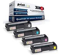 Print-Klex 4x Cartucce Toner Compatibili per Ricoh Aficio Sp-C 221 Sf Aficio Sp-C 222 Dn Aficio Sp-C 222 Sf Aficio Sp-C 240 Dn Aficio Sp-C 240 Sf Nero Ciano Magenta Giallo - Eco Line Serie