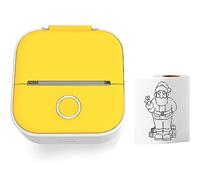 Print Pods Mini stampante, nuovo aggiornamento Stampante portatile a stampa rapida, stampante fotografica wireless Bluetooth per flashcard di anatomia, diario fai-da-te, foto, appunti, regalo per bamb
