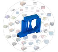 Print Worth 3D Allstar S - Supporto universale per guida a parete, per tutti gli attuatori Shelly (montabili in scatola) e molti altri, per il montaggio su guide da 35 mm o su pareti (blu (P), 1)