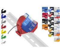 Print Worth 3D Supporto per Rack "PWG3-Mini" per 32 Shelly: 1,1PM,2PM,Shutter,1L,2L,EM,i4,i4DC,i4LR,Dimmer,Dimmer Dali,RGBW PM (Wave/Plus,G3,G4) (Rosso)