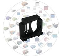 Print Worth 3D Supporto universale per guida a parete, adattatore "Allstar" per tutti gli attuatori Shelly (montabili in scatola) e molti altri, da montare su una guida da 35 mm o su pareti (nero, 1)