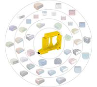 Print Worth 3D Supporto universale per guida a parete, adattatore "Allstar S" per tutti gli attuatori Shelly (montabili in scatola) e molti altri, per il montaggio su guide da 35 mm o su pareti