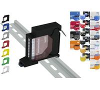 Print Worth - Supporto per binario 3D "PWG3-Single" per 32 Shellys: 1,1PM,2PM,Shutter,1L,2L,EM,i4,i4DC,i4LR,Dimmer,Dimmer Dali,RGBW PM (Wave/Plus,G3,G4) (nero)