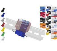 Print Worth - Supporto per carrello 3D "PWG3-Flat" per 32 Shellys: 1,1PM,2PM,Shutter,1L,2L,EM,i4,i4DC,i4LR,dimmer, dimmer Dali,RGBW PM (Wave/Plus,G3,G4) (blu Prime)