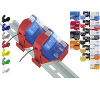 Print Worth - Supporto per carrello 3D "PWG3-Mini" per 32 Shellys: 1,1PM,2PM,Shutter,1L,2L,EM,i4,i4DC,i4LR,dimmer, dimmer Dali,RGBW PM (Wave/Plus,G3,G4) (2 x rosso)