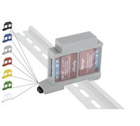 Print Worth - Supporto per guida 3D "Dual" per 9 Shellys serie MINI: 1, 1PM, PM, EM (Plus, G3, G4) DIN Rail Bracket (35 mm) (grigio)