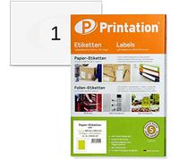 Printation Etichette per spedizione, formato A5, 210 x 148 mm, 50 etichette autoadesive, 210 x 148 cm su 50 fogli DIN A5, etichette DHL, autoadesive, per pacchetti, 6135 8690