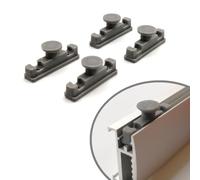 Printbtw 4 guide di ricambio adatte per tende Ikea Kvartal (grigio)