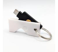 Printbtw Custodia protettiva per Yubikey 5C NFC (USB-C), resistente ai graffi (bianco)