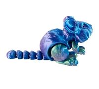 Printed Articulated Hamster Sensory Ornament - Three-Dimensional Fidget Animal Toy, Movable Hamster Figure for Desk Decoration, Stress Relief Collectible Gift for Adults, Students, and craetive Home