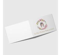 printed Bigliettini Bomboniera Prima Comunione Personalizzabili, Facili da Personalizzare 95x25 mm, fazzoletti,Confetti e Sacchetti da 60 a 240 Pezzi (Bimba Capelli Mori)